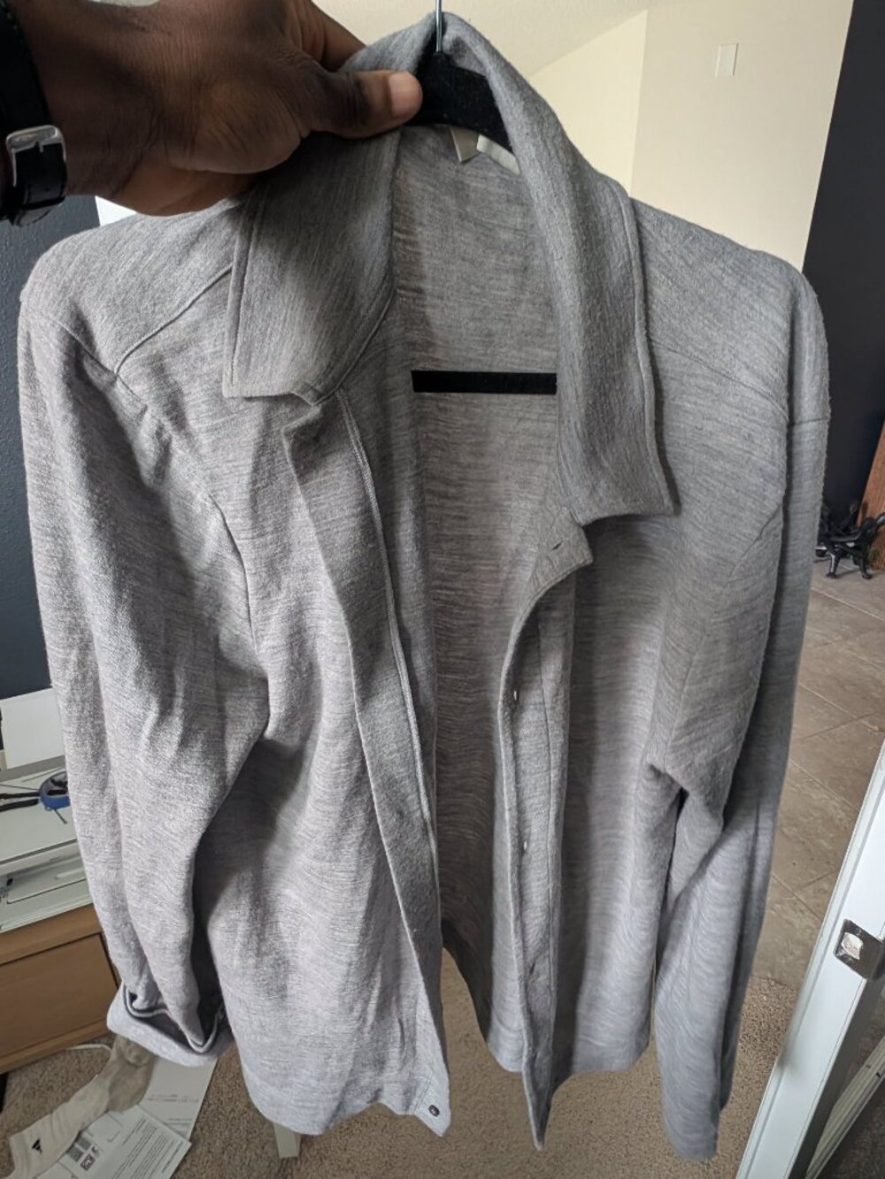 Officine Générale Gray Brent Cardigan relaxed XL